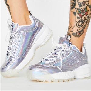 fila silver sneakers